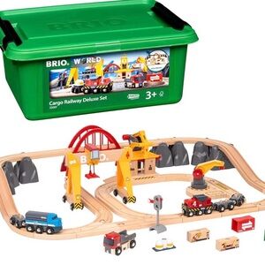 BRIO 33097 Cargo Railway Deluxe Set (54 Pieces) NEW